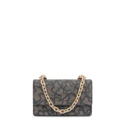 Kaos Icon small black Crossbody bag with flap