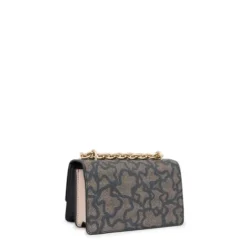 Kaos Icon small black Crossbody bag with flap
