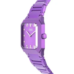 Karat Squared Analogue watch with lilac-colored aluminum strap