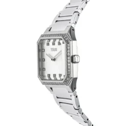 Karat Squared Analogue watch with aluminum strap and zirconias