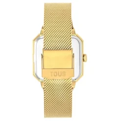 Karat Squared Analogue watch with gold-colored IPG steel wristband