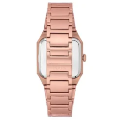 Karat Squared Analogue watch with aluminum strap in rose gold and zirconias