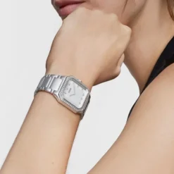 Karat Squared Analogue watch with aluminum strap and zirconias