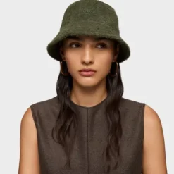 Khaki Beanie TOUS Fluffy