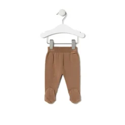 Knitted baby set in Tricot stripy beige