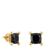 18kt gold plating over silver and onyx Earrings Color Black
