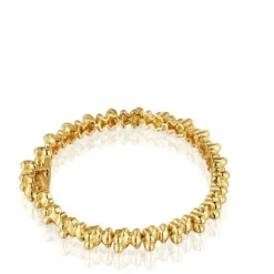 18 kt gold plating over silver chain Bracelet with bear motifs Bold Bear