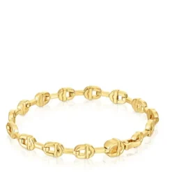 18kt gold plating over silver logo chain Bracelet TOUS MANIFESTO