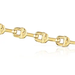 18kt gold plating over silver logo chain Bracelet TOUS MANIFESTO
