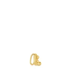 18 kt gold plating over silver bear Earcuff Bold Bear