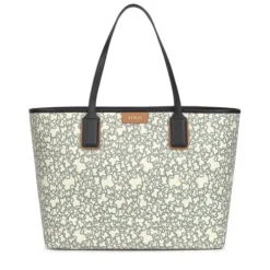 Large black and beige Kaos Mini Tote bag with toiletry bag