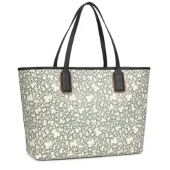 Large black and beige Kaos Mini Tote bag with toiletry bag