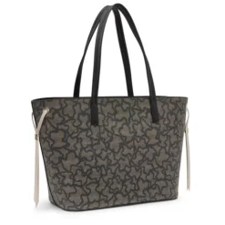 Large black Tote bag Kaos Icon