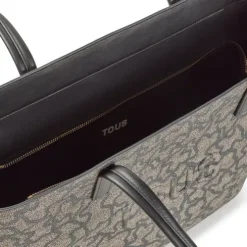 Large black Tote bag Kaos Icon