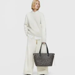 Large black Tote bag Kaos Icon