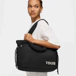 Large black Tote bag TOUS Carol Soft