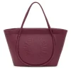 Large burgundy leather Tote bag TOUS Miranda