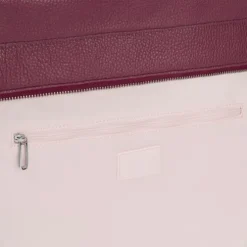 Large burgundy leather Tote bag TOUS Miranda