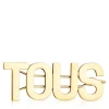 Large gold colored IPG steel Clip Logo