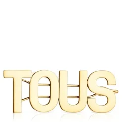 Large gold colored IPG steel Clip Logo
