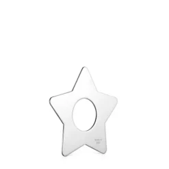 Large Hold Metal Silver Star Pendant