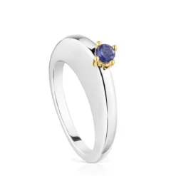 Large oval two-tone Ring with iolite My Other Half