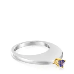 Large oval two-tone Ring with iolite My Other Half