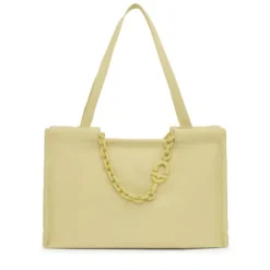 Large pale green leather Shopping bag TOUS MANIFESTO