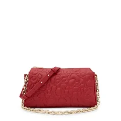 Large red leather Crossbody bag TOUS Greta