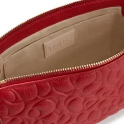 Large red leather Crossbody bag TOUS Greta