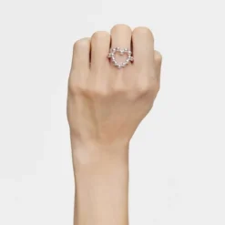 Large silver heart Ring Sugar Party