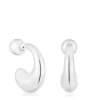 Large silver Hoop earrings TOUS Balloon