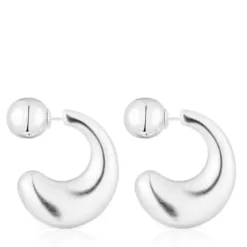 Large silver Hoop earrings TOUS Balloon