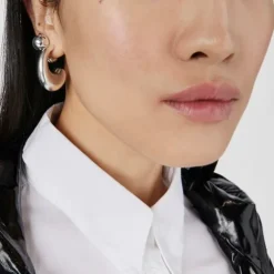 Large silver Hoop earrings TOUS Balloon