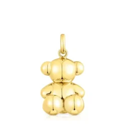 Large silver vermeil Bold Bear pendant