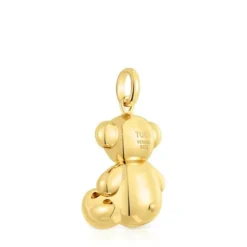 Large silver vermeil Bold Bear pendant