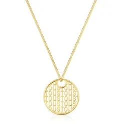 Large silver vermeil Necklace Logo