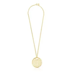 Large silver vermeil Necklace Logo
