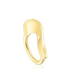 Large silver vermeil Ring Gregal