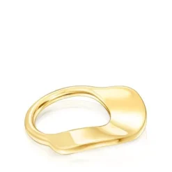 Large silver vermeil Ring Gregal