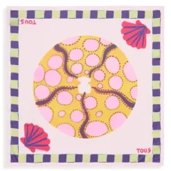 Large square pale pink Scarf TOUS Doris