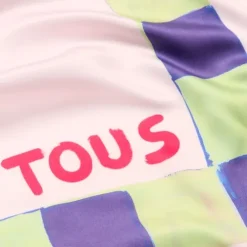 Large square pale pink Scarf TOUS Doris