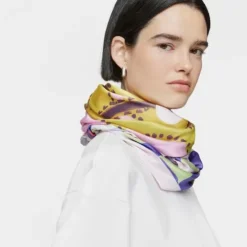 Large square pale pink Scarf TOUS Doris