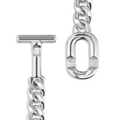 Large TOUS MANIFESTO curb chain Choker in silver