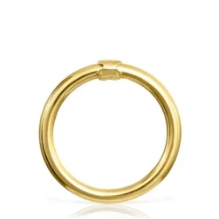 Large Vermeil Silver Hold Ring