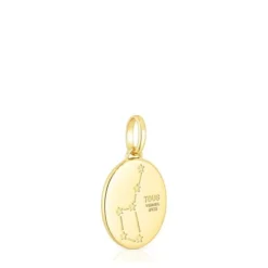 Leo Pendant in silver vermeil with mother-of-pearl and topazes TOUS Horoscope
