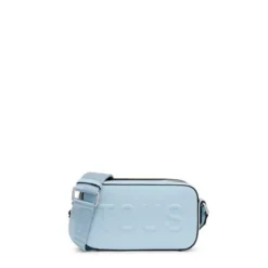 Light blue Crossbody reporter bag TOUS La Rue New