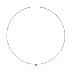 Light Choker in White Gold with Diamonds