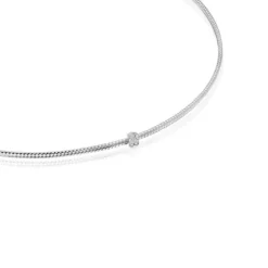 Light Choker in White Gold with Diamonds