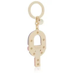 Lilac and pink logo Key ring TOUS MANIFESTO